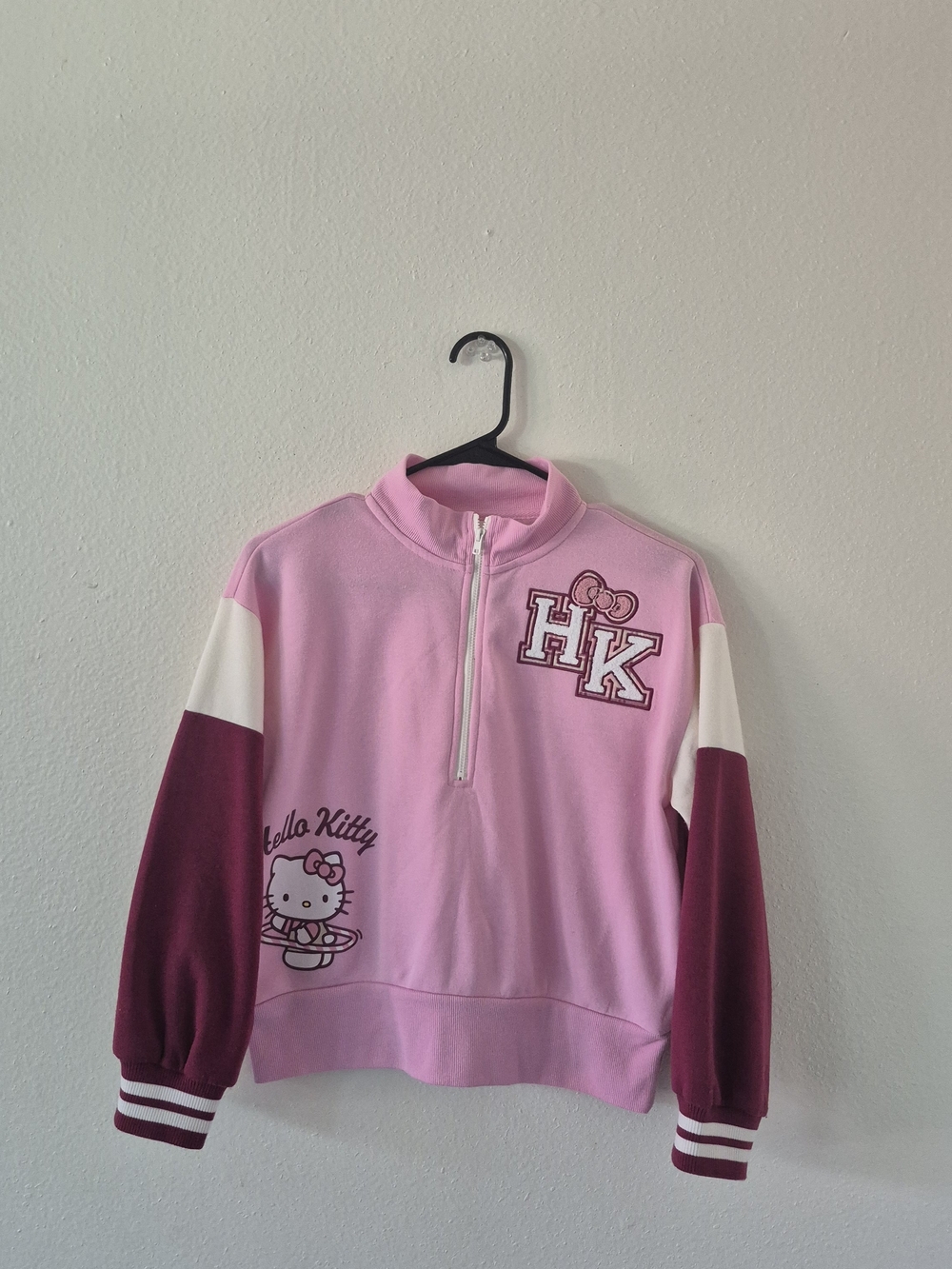 Hello Kitty Pink & Half-Zip Pullover